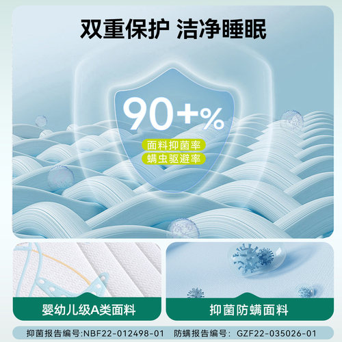 政府补贴15%|大自然5A级家用护脊山棕床垫软硬抑菌防螨青少年可拆 - 图2