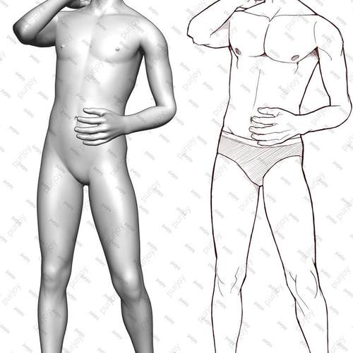 【CSP素材】3d人体各种体型模型集合 - 图0