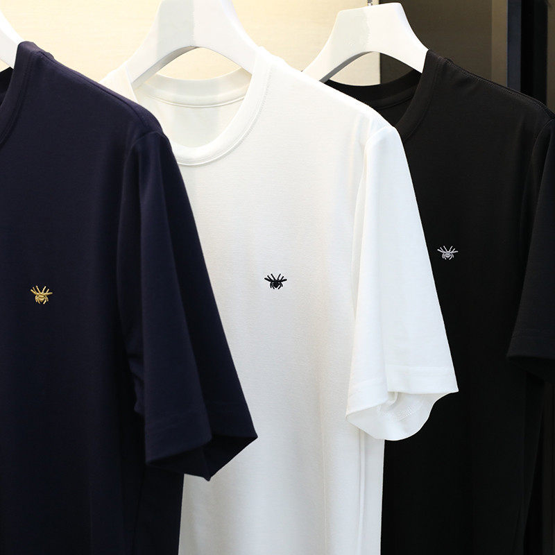 精致铁盒包装~万针刺绣小蜜蜂男女情侣时尚简约莫代尔短袖圆领T恤,淘宝优惠券,粉丝福利购,淘宝优惠卷