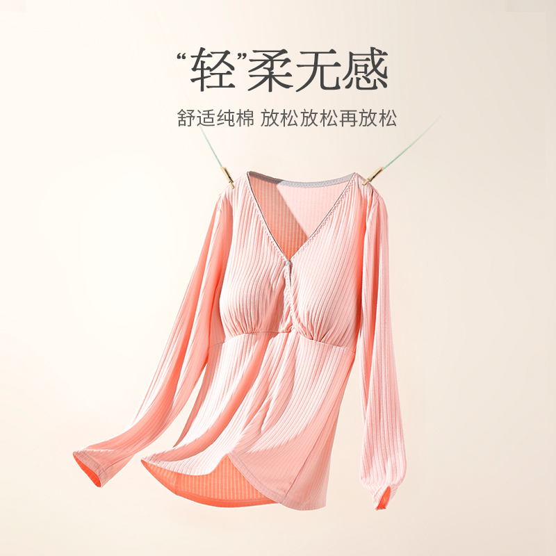 月子服套装产后哺乳孕妇睡衣怀孕期产妇出院服春秋冬季夏季薄款坐-图1