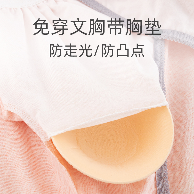 纯棉哺乳短袖产后喂奶t恤孕妇睡衣单件上衣半袖月子服春夏季薄款 - 图1