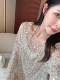 2026 Early Spring Original Design Beaded Luxury Blouse Lace Blouse Top