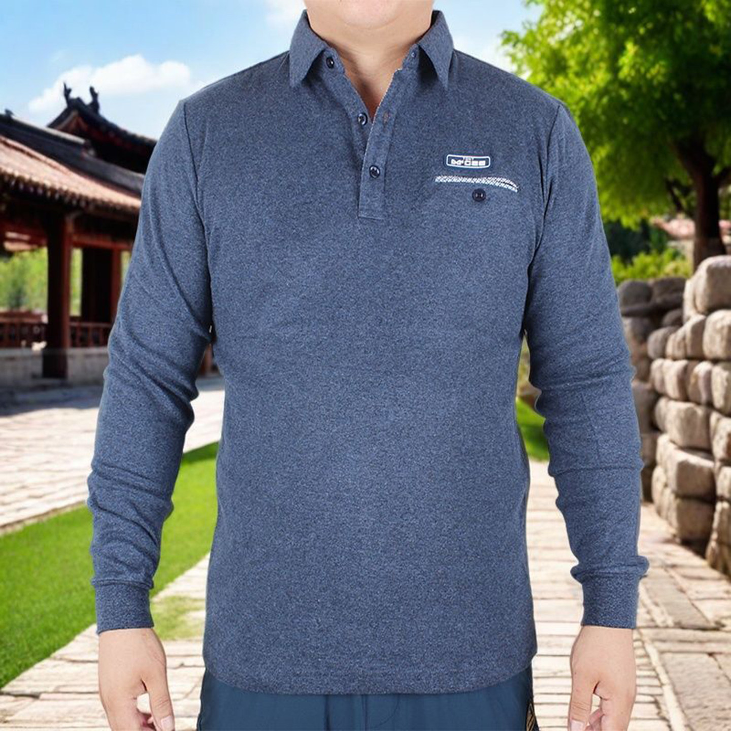 2025新款秋冬polo衫男款纯棉长袖男中年人爸爸翻领T恤休闲打底衫,淘宝优惠券,粉丝福利购,淘宝优惠卷