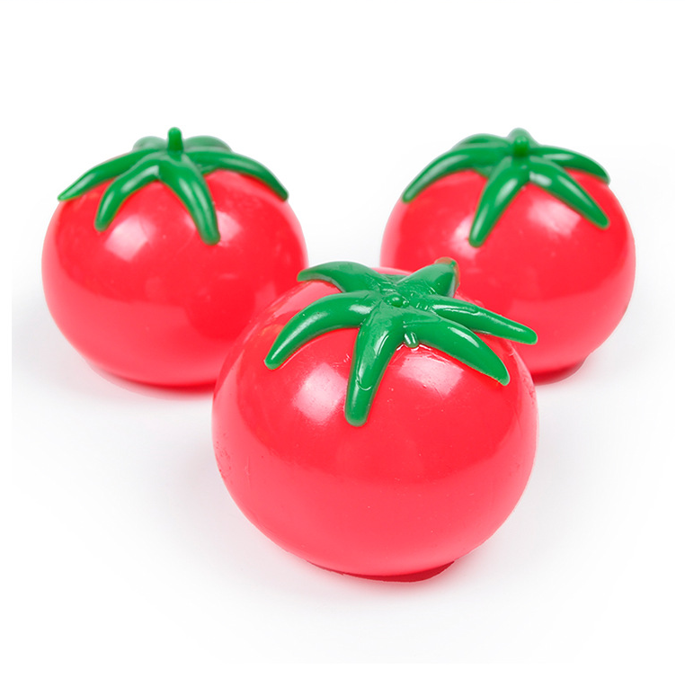 Tomato Squeeze Ball Stress Fidget soft toys Splat Sticky玩具 - 图1