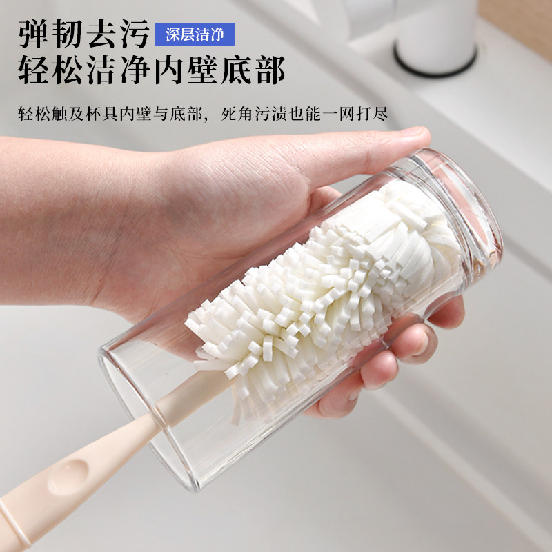 日本杯刷长柄保温杯清洁刷水杯清洗神器多功能洗杯子专用海绵刷子,淘宝优惠券,粉丝福利购,淘宝优惠卷