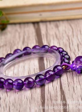 2026紫水晶狐狸手链女浪漫爱情紫色桃花色如葡萄光莹可爱时尚厂家