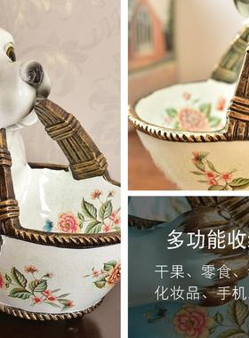 2025招财狗狗钥匙收纳玄关摆件家居饰品门口美式客厅装饰摆设乔迁