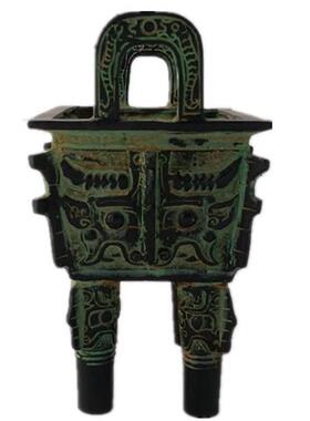 2026古玩 青铜器仿古摆件鼎; 一言九鼎 镇宅聚财天罡宝鼎 兽面香