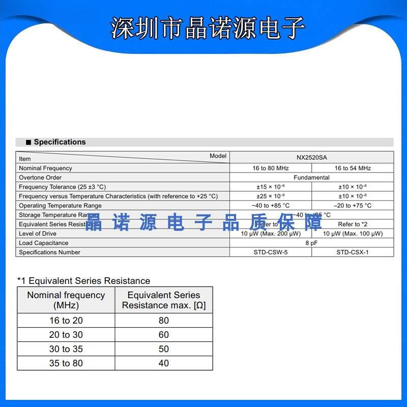 NDK原装高精度无源贴片晶振NX2520SG-EXS00A-CS04340-19.2M 7PF - 图0