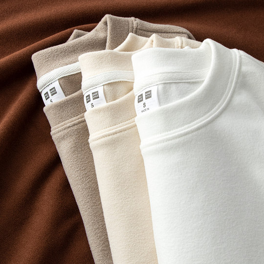 Men's winter velvet thickening men's and women's trendy bottoming shirts