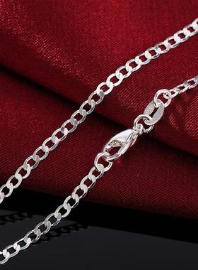 925 Sterling Silver Necklace 16/18/20/22/24/26/28/30 Inches