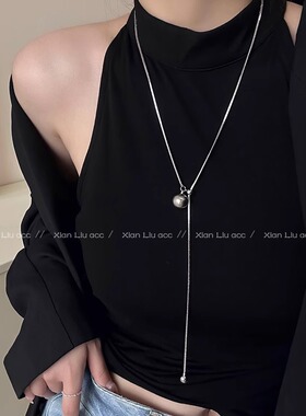 突然的喜欢曾梦雪王玉雯同款可调节高亮珍珠项链轻奢锁骨链毛衣链