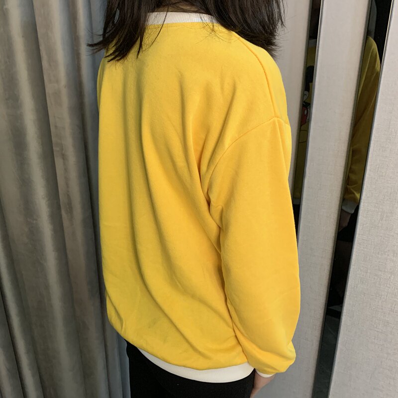 颖宝同款2020秋装学生新品毛圈卫衣 传情豆卫衣/绒衫