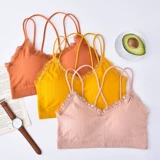 Бюстгальтер без косточек, бюстгальтер пуш-ап, кружевной бюстгальтер-топ, майка топ, 2020, красивая спина