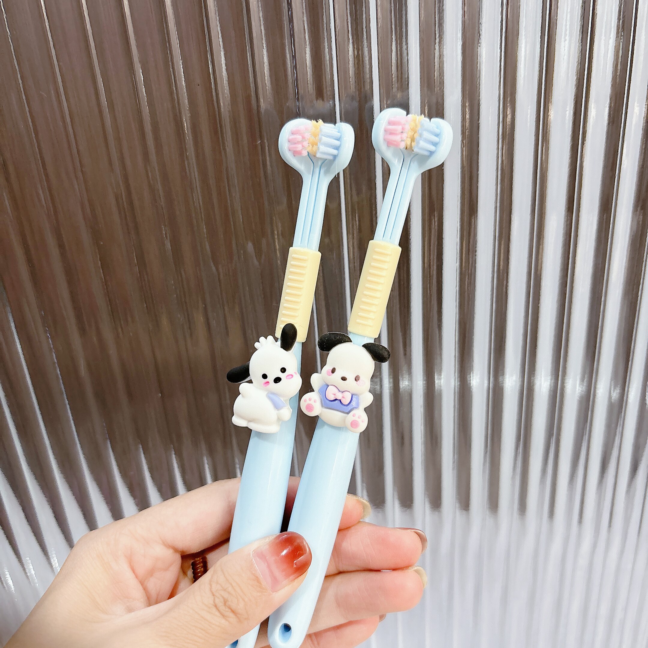 卡通儿童三面牙刷软毛3到6一9岁8小孩专用u型宝宝口腔清洁护齿刷7