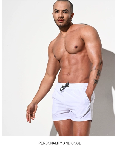 Спортивные пляжные быстросохнущие штаны, эластичные комфортные цветные шорты для отдыха для плавания, свободный крой