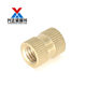 Injection molded knurled copper flower female copper insert