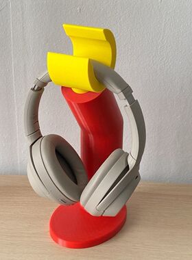 创意乐高造型耳机支架LEGO电脑耳机挂架配件桌面置物架收纳架