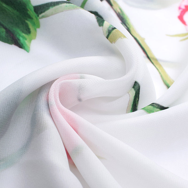 高端轻奢度假印花大摆长裙春秋夏女装弹力收腰轻盈飘逸雪纺连衣裙,淘宝优惠券,粉丝福利购,淘宝优惠卷