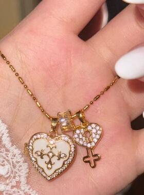 Forever 记忆永恒～ 爱心彩色钥匙相册项链 闺蜜礼物