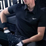 Nike, дышащая быстросохнущая футболка polo для отдыха, короткий рукав