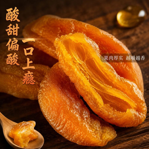甘肃敦煌特产李广杏条无核杏肉杏干杏皮子李广杏干酸甜零食文创礼 - 图1