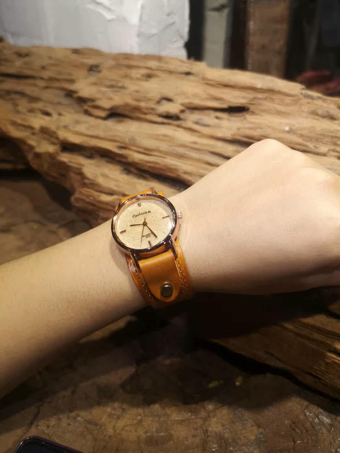 精美新款复古真皮带女日韩风石英表 大汉传奇生活馆国产腕表