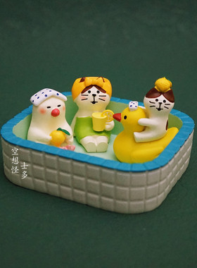 树脂装饰日系桌面柚子摆件少女心