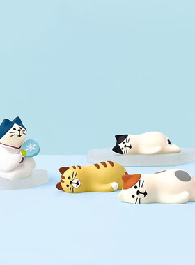 可爱日式企鹅小熊冰淇淋治愈摆件