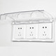 Waterproof box switch socket three-position outdoor power supply