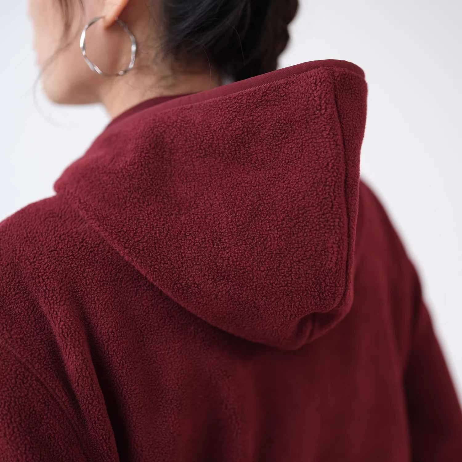 远家碳能登山绒外套宽松拉链保暖休闲连帽开衫卫衣冬新W-1000限,淘宝优惠券,粉丝福利购,淘宝优惠卷