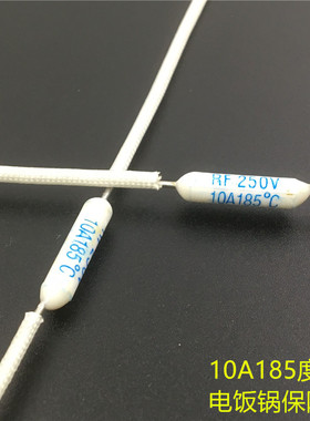 电饭锅电饭煲温度保险丝 保险管 热熔断体250V 10A 185度细长铜线