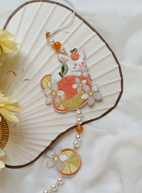 明序集双面刺绣汉服禁步腰佩挂饰