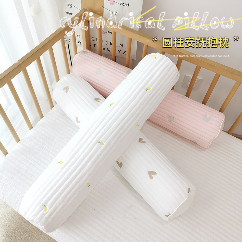 婴儿床品塞条枕宝宝多功能睡觉安抚长条圆柱抱枕夹腿枕防侧翻靠枕 - 图0