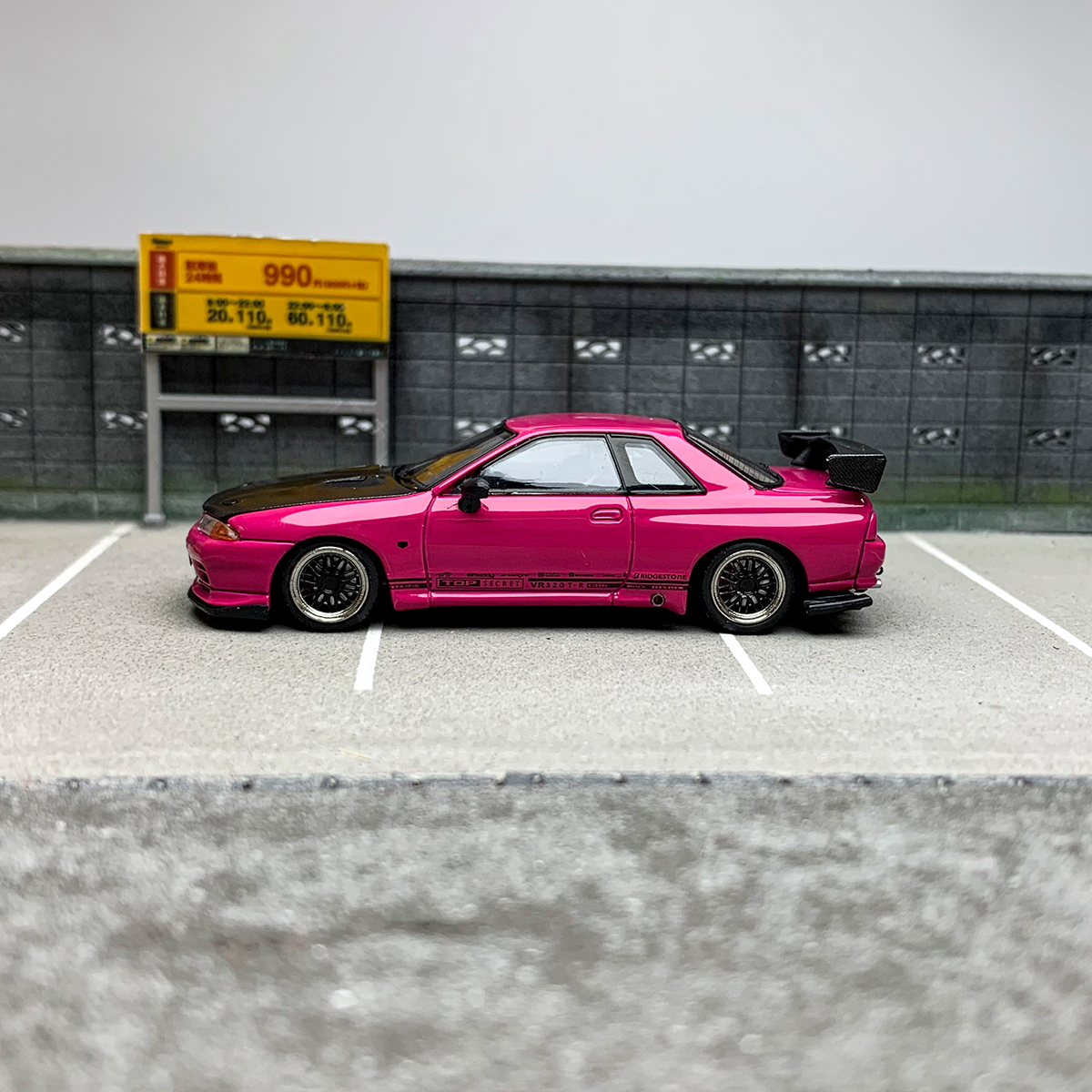 FH 1:64 尼桑GTR32 Skyline R32 Top Secret VR32 合金汽车模型 - 图0