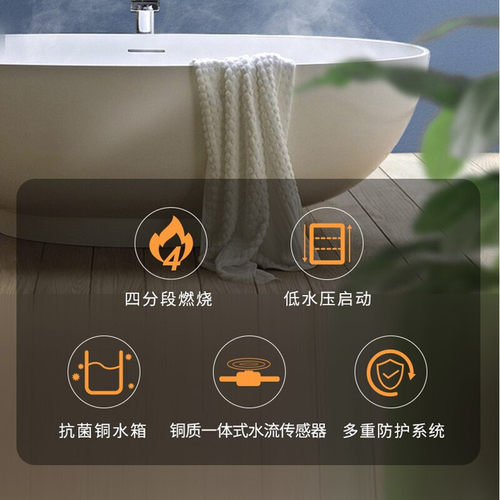 康宝13/1629FX燃气热水器强排式厨房天然液化气恒温低水压启动 - 图0