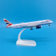 British Airways aircraft model ornament with wheels