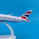 British Airways aircraft model ornament with wheels