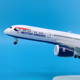 British Airways aircraft model ornament with wheels