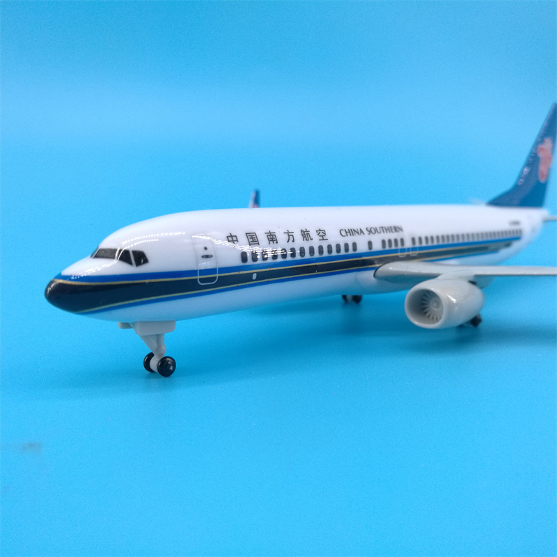 20cm带轮南航B737客机起落架可拆卸轮子飞机模型摆件纪念教学展示 - 图2