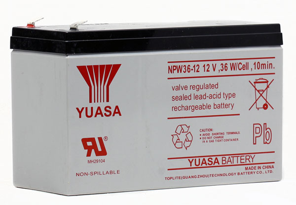 YUASA 汤浅蓄电池NPW36-12 12V36W/Cell10min 电梯应急 UPS用电源 - 图2