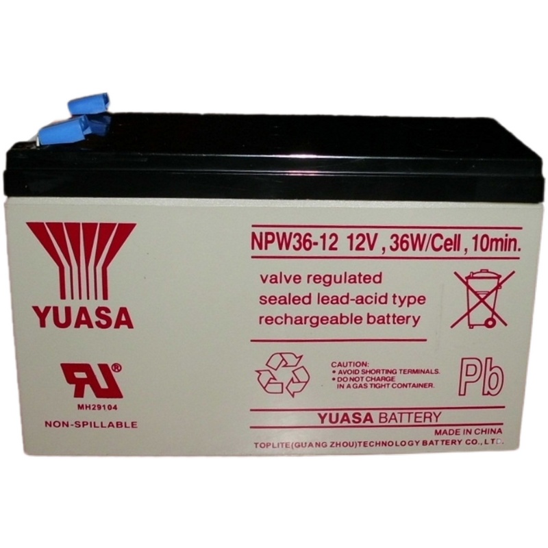 YUASA 汤浅蓄电池NPW36-12 12V36W/Cell10min 电梯应急 UPS用电源 - 图0