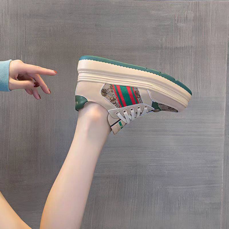 真皮厚底板鞋女2025春季新款内增高女鞋百搭透气休闲脏脏复古单鞋,淘宝优惠券,粉丝福利购,淘宝优惠卷