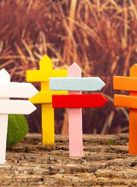 多肉装饰摆件指路牌栅栏