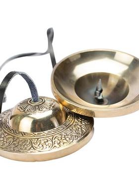 碰铃尼泊尔手工响铜打击音疗乐器冥想颂钵风铃丁夏民族传统铃钹