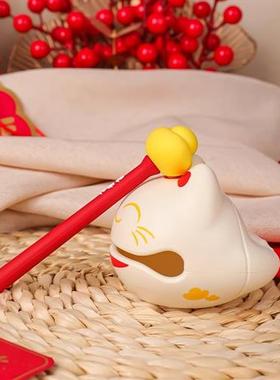 小木鱼敲解压玩具办公桌好物女生改造工位情绪稳定神器氛围布置品