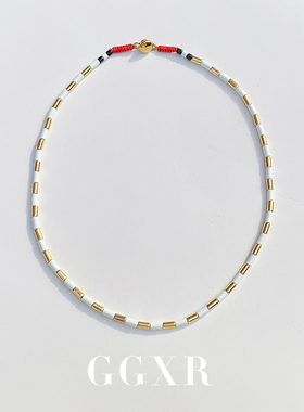 GGXR白百何同款搪瓷项链