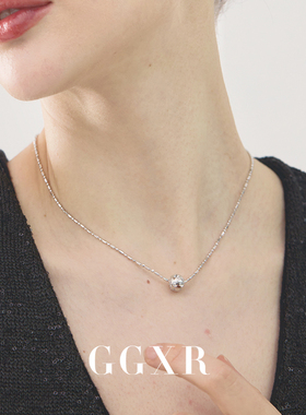 GGXR 925银星芒路路通项链锁骨链
