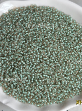 2mm虾红胚油芯米珠散珠小珠子手串DIY手链项链莫兰迪色系玻璃珠
