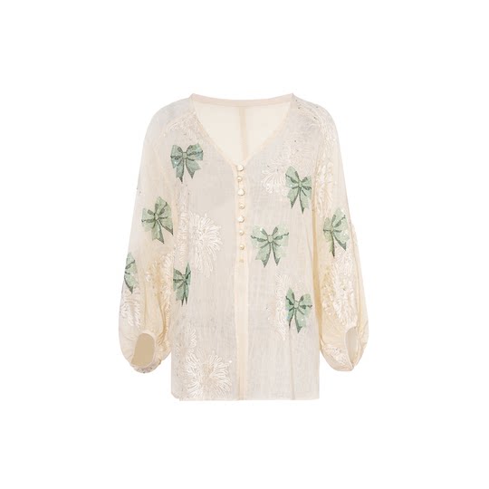 TCH private clothes, diamond-silk fashion blouse casual loose shirt for women 25 summer new T75B13E5005